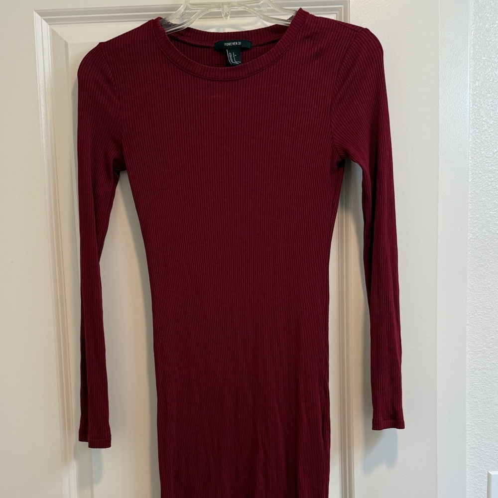 Forever 21 Burgundy Mini Dress